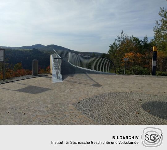 Der Sendig-Blick an der Kurpromenade, Bad Schandau-Ostrau