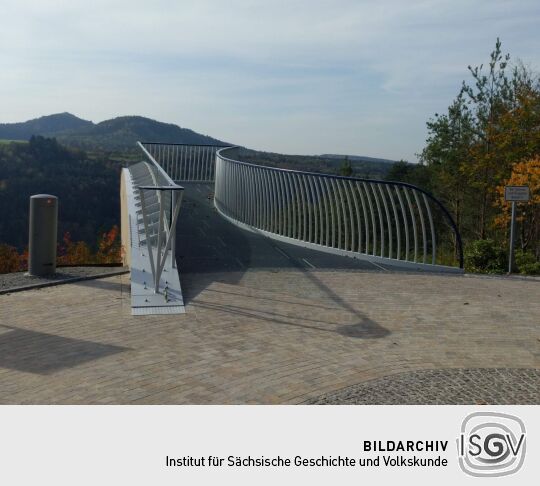 Der Sendig-Blick an der Kurpromenade, Bad Schandau-Ostrau