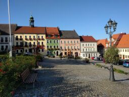 Häuser am Markt in Stolpen.