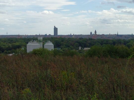 Aussicht vom Nahleberg, eine ehemalige Mülldeponie in Leipzig-Möckern