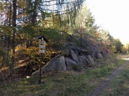 Der Hügel auf dem sich der Aussichtspunkt Oberlausitzblick am Osthang der Neuberzdorfer Höhe befindet.