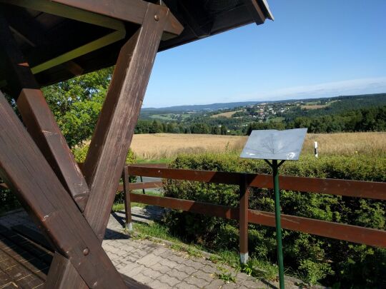 Der Aussichtspunkt Goldene Höhe in Adorf-Arnsgrün.