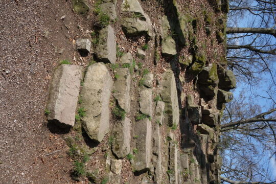 Historischer Treppenaufstieg auf den Borberg in Kirchberg.