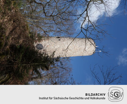 Der Aussichtsturm auf dem Borberg in Kirchberg.