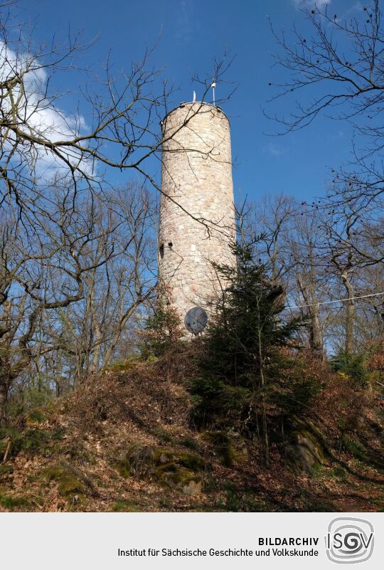 Der Aussichtsturm auf dem Borberg in Kirchberg.