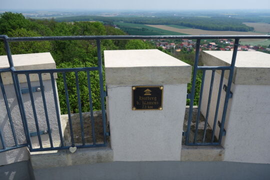 Orientierungstafeln auf dem Albert-Turm.