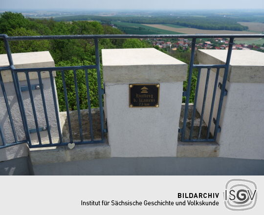 Orientierungstafeln auf dem Albert-Turm.