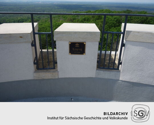 Orientierungstafeln auf dem Albert-Turm.