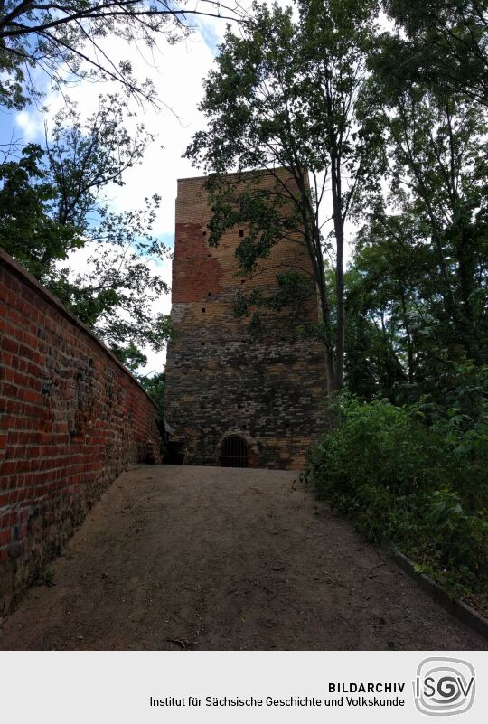 Der Sorbenturm auf dem Burgberg in Eilenburg.