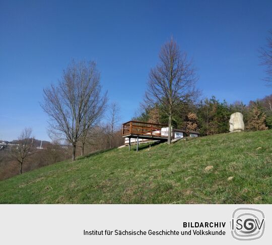 Der Aussichtspunkt Biedenkopfblick am Hammerberg in Aue-Bad Schlema.