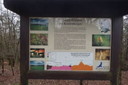 Touristische Informationstafel auf dem Keulenberg bei Oberlichtenau.
