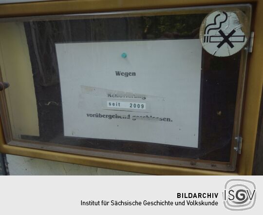 Infotafel an der Kottmarbaude.