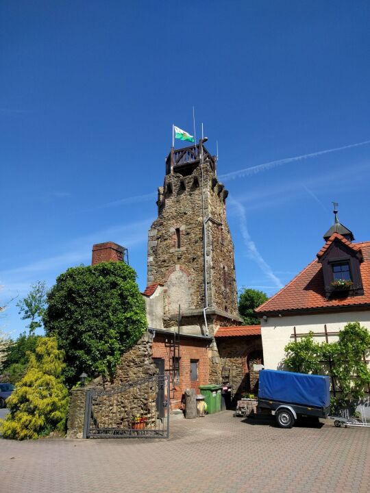 Der Aussichtsturm auf dem Kupferberg bei Großenhain.