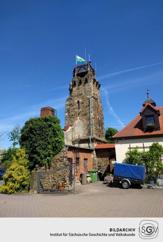 Der Aussichtsturm auf dem Kupferberg bei Großenhain.