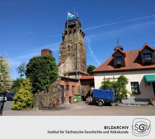 Der Aussichtsturm auf dem Kupferberg bei Großenhain.