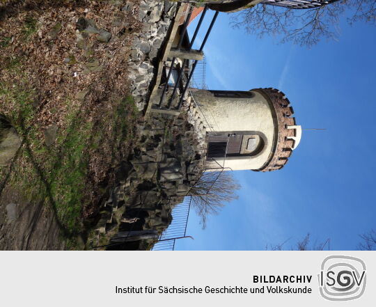 Der Aussichtsturm auf der Landeskrone bei Görlitz.