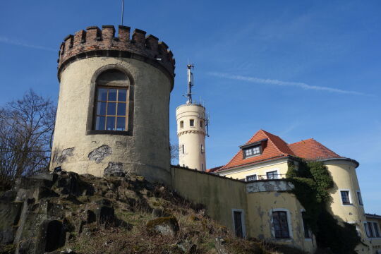 Der Aussichtsturm auf der Landeskrone bei Görlitz.