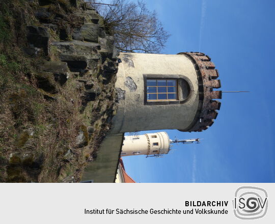 Der Aussichtsturm auf der Landeskrone bei Görlitz.