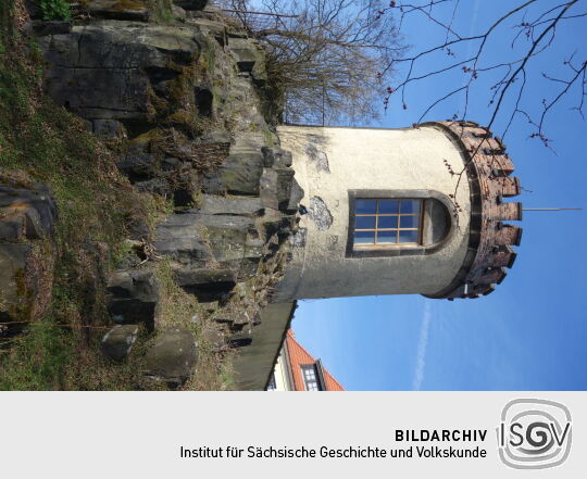 Der Aussichtsturm auf der Landeskrone bei Görlitz.