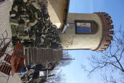 Der Aussichtsturm auf der Landeskrone bei Görlitz.