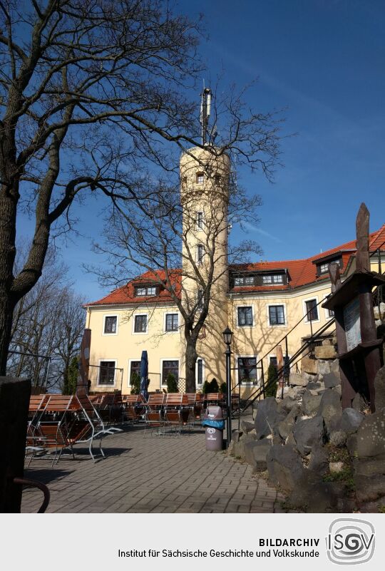 Die Anlagen auf dem Gipfel der Landeskrone bei Görlitz.