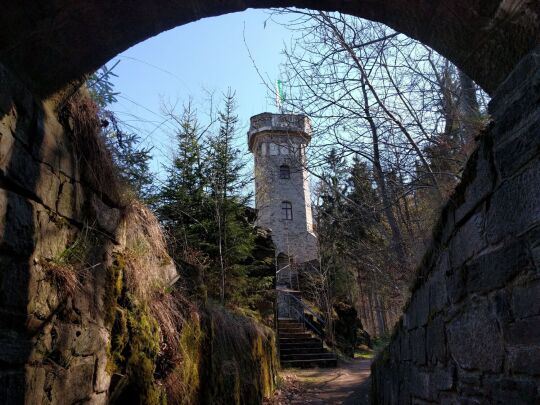 Mays Turm in Thermalbad Wiesenbad.