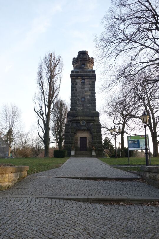 Der Bismarckturm auf dem Hutungsberg von Neugersdorf.