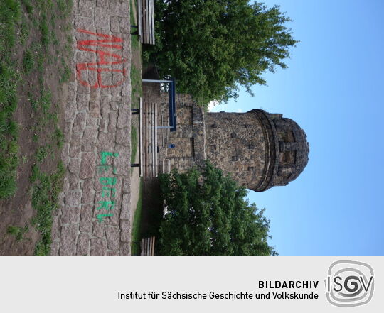 Die Bismarcksäule in Radebeul.