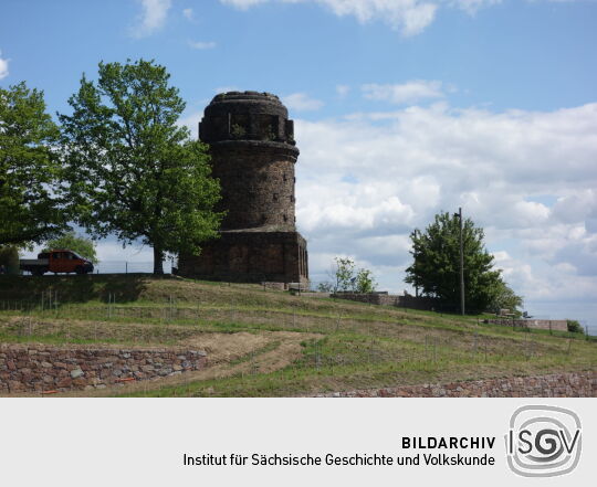 Die Bismarcksäule in Radebeul.