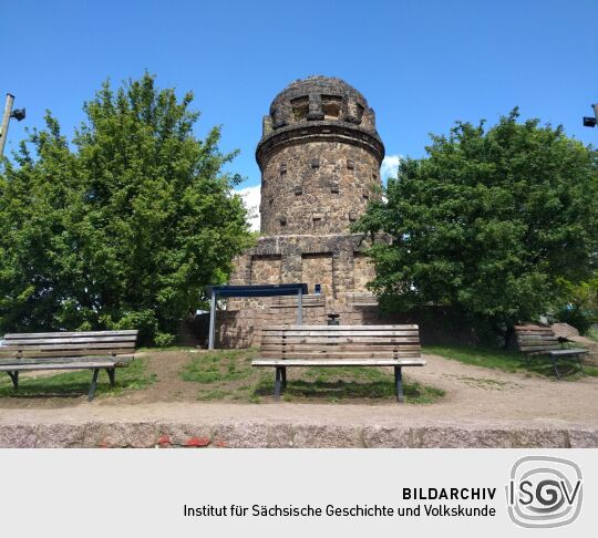 Die Bismarcksäule in Radebeul.