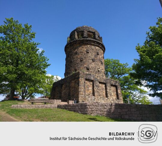 Die Bismarcksäule in Radebeul.