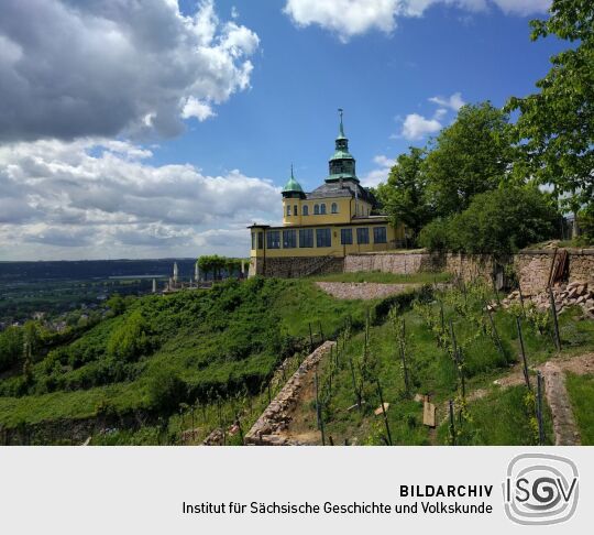 Das Spitzhaus auf der Lößnitzhöhe in Radebeul