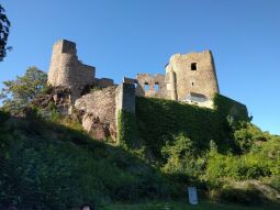 Die Burgruine Frauenstein im Erzgebirge.