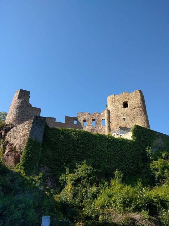 Die Burgruine Frauenstein im Erzgebirge.