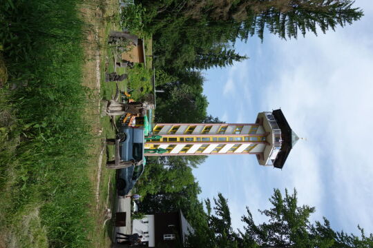 Der neue Aussichtsturm auf dem Scheibenberg.