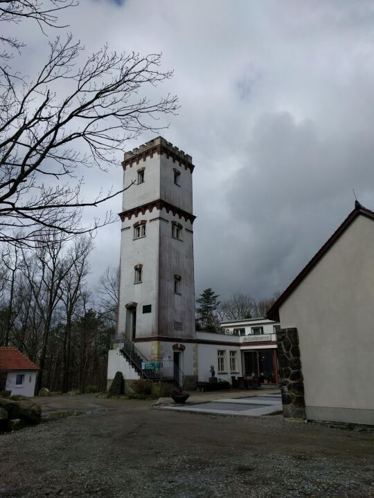 Der Aussichtsturm auf dem Schwedenstein bei Steina.