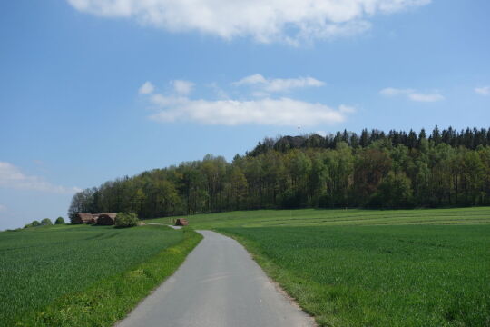 Die Auffahrt zum Oberoderwitzer Spitzberg.