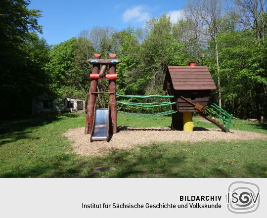 Spielplatz am König-Johann-Turm auf dem Valtenberg bei Neukirch in der Oberlausitz.