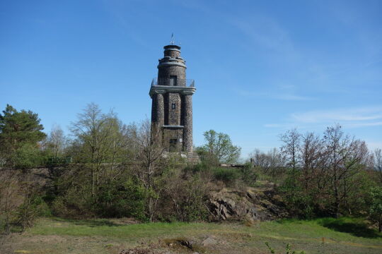 Der Bismarckturm auf dem Wachtelberg bei Wurzen.