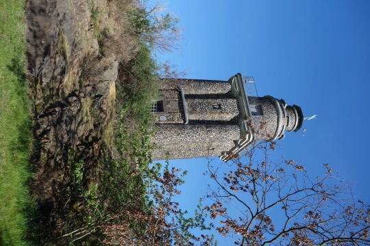 Der Bismarckturm auf dem Wachtelberg bei Wurzen.