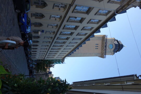 Der Turm des Neuen Rathauses in Plauen.