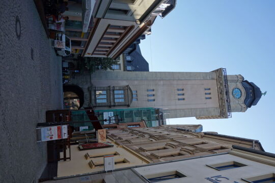 Der Turm des Neuen Rathauses in Plauen.