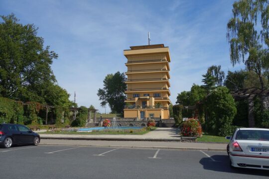 Der Wasserturm an der ehemaligen Galgenleithe in Reichenbach im Vogtland.