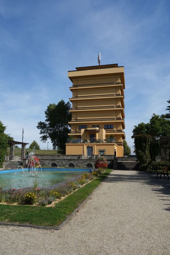 Der Wasserturm an der ehemaligen Galgenleithe in Reichenbach im Vogtland.
