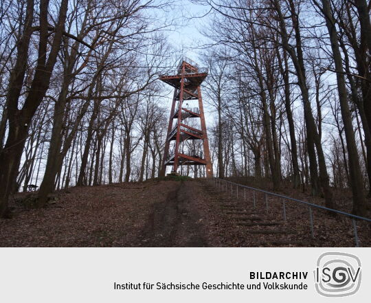 Aussichtsturm auf dem Schlechteberg bei Ebersbach.