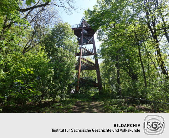 Aussichtsturm auf dem Schlechteberg bei Ebersbach.