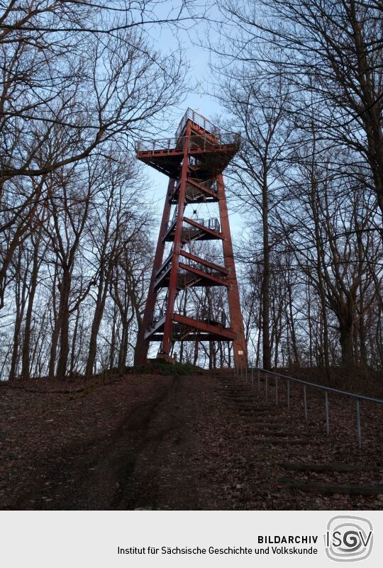 Aussichtsturm auf dem Schlechteberg bei Ebersbach.