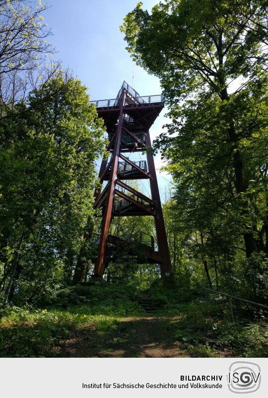 Aussichtsturm auf dem Schlechteberg bei Ebersbach.