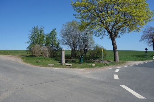 Wegweiser an der Geleitstraße/Kammstraße Dorfchemnitz.