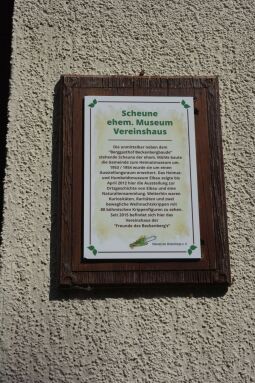 Infotafel an der Beckenbergbaude bei Eibau.